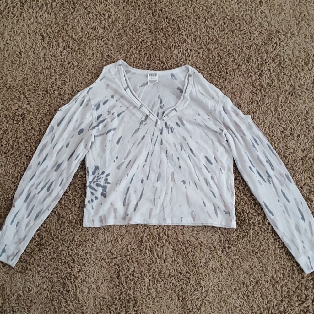 PINK crop long sleeve shirt
